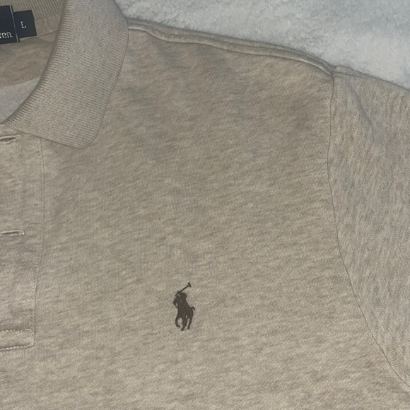 Polo by Ralph Lauren Oatmeal Long Sleeve Pullover Size L - Picture 6 of 7